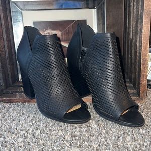 Open toed booties
